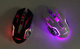 Rechargeable Wireless Mouse Silent Ergonomic Gaming